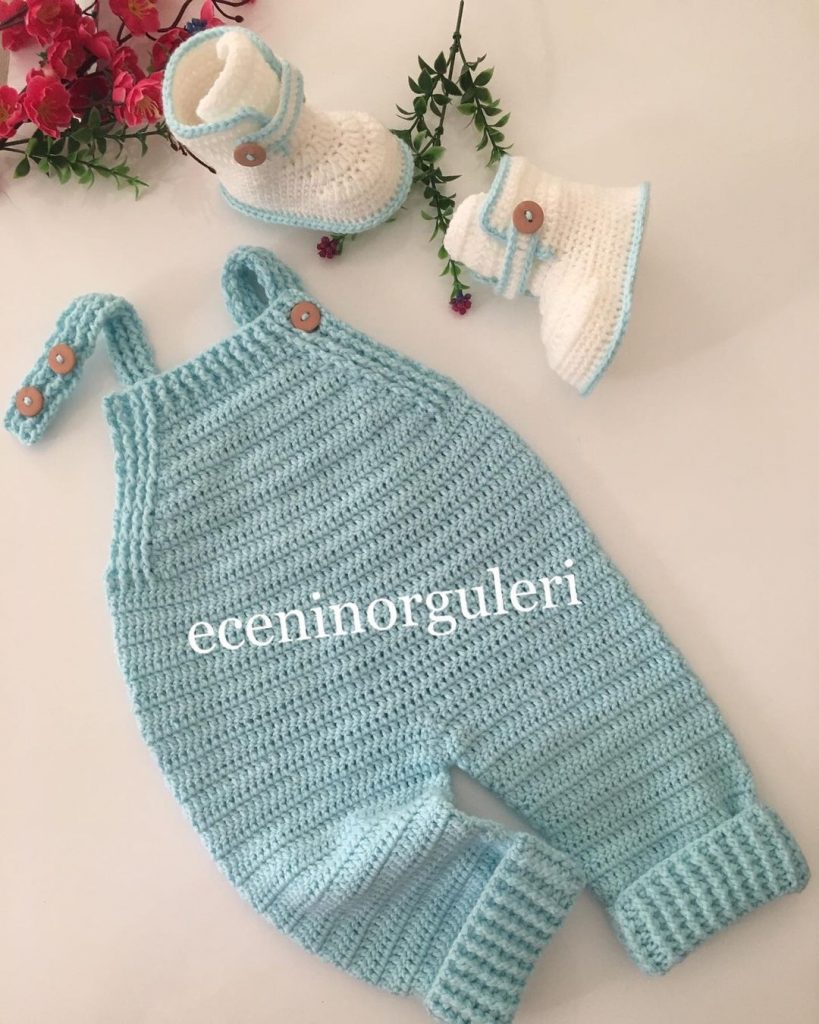 easy crochet baby romper free pattern