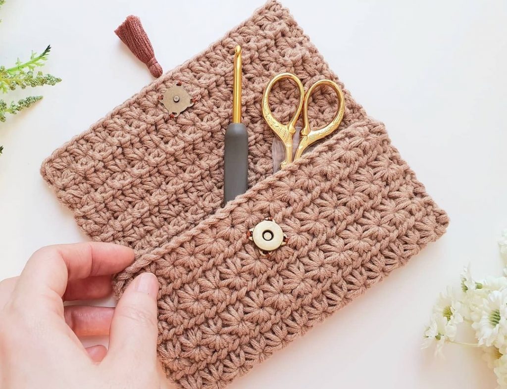 crochet wallet star stitch