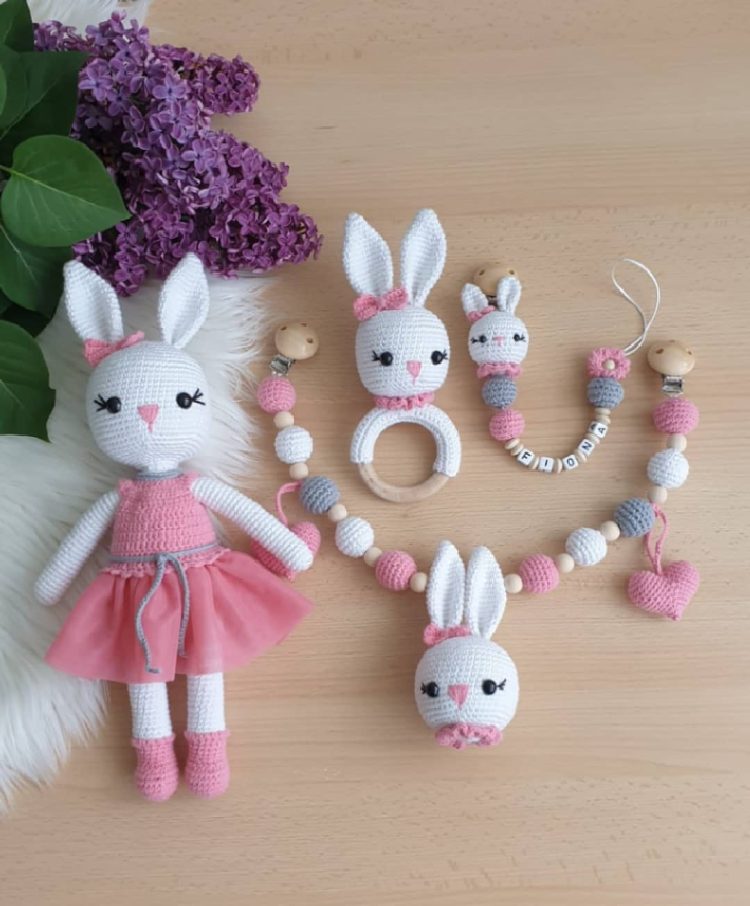 Amigurumi baby set
