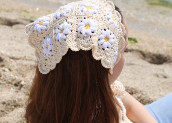 Crochet Daisy Bandana Pattern